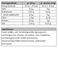 Næringsindhold - Cæsar dressing