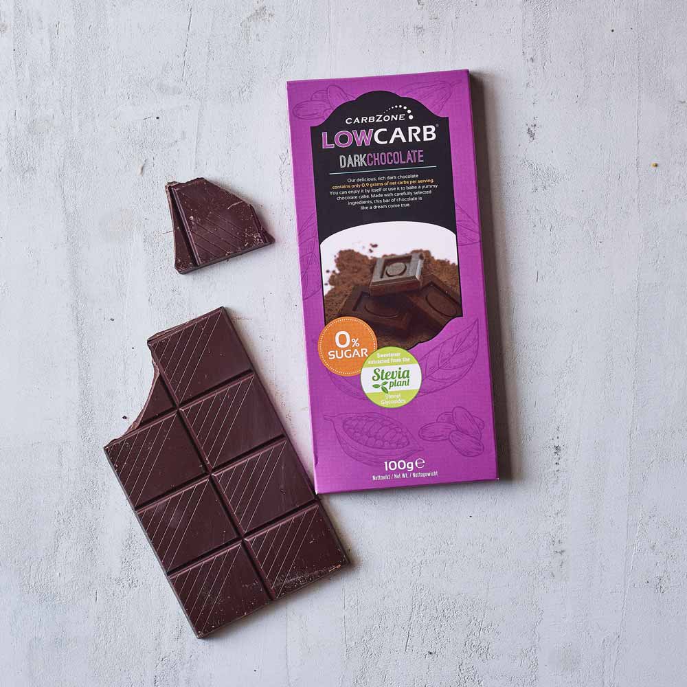 CarbZone low carb mørk chokolade