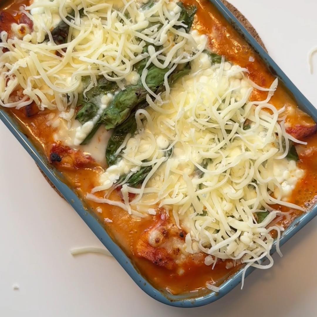 Lasagne med spinat og hytteost - Low Carb Life