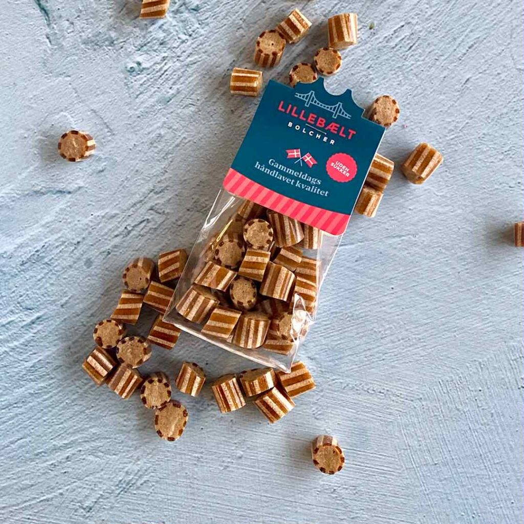 Karamel-saltlakrids bolcher (sukkerfri)