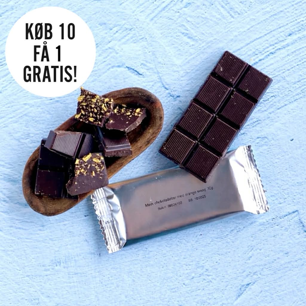 Mørk chokolade med orange